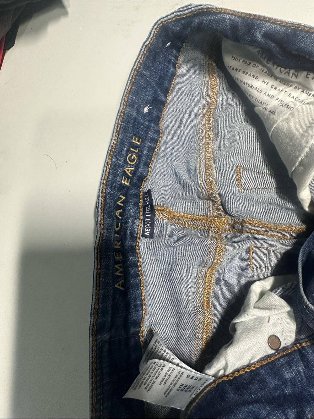 American Eagle Outfitters Distressed Skinny Jeans - Blue - Picture 4 of 5